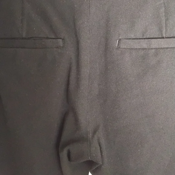 Banana Republic Women's 6 Black Pockets Belt Loops Crop Pant - Picture 3 of 5